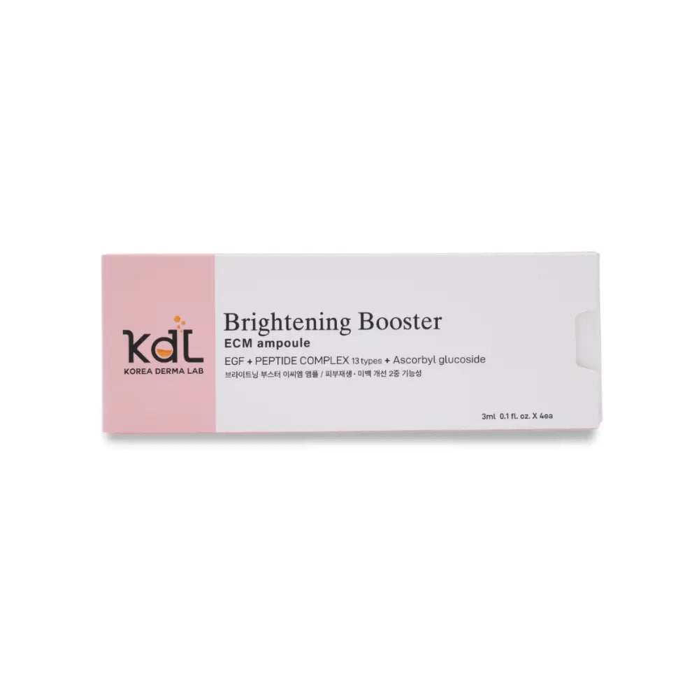 Single KDL Brightening Booster Ampoule with box — intensive brightening serum for dull skin.