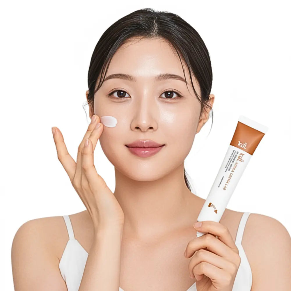 Model applying VERYAN RF Cream for enhanced conductivity and smooth RF massage experience.