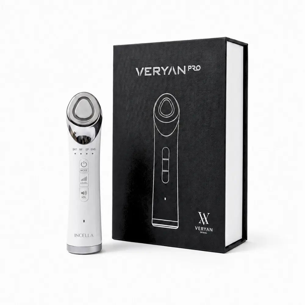VERYAN PRO premium Korean home beauty device with product packaging for multi-functional facial skincare